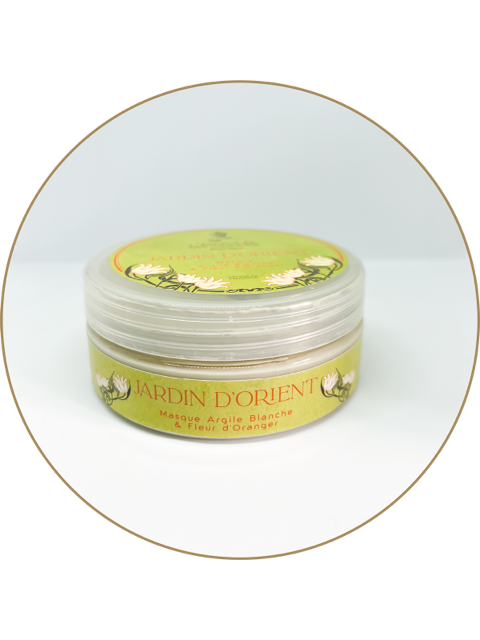 Masque à l'argile blanche jardin d'orient