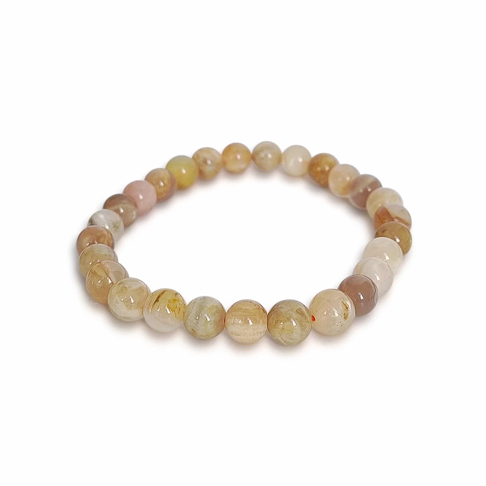 Bracelet pierre de Lune multicolore 8 mm