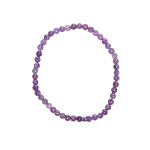 Bracelet améthyste 4 mm
