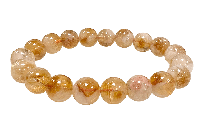 Bracelet citrine 10 mm