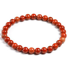 Bracelet jaspe rouge 6 mm
