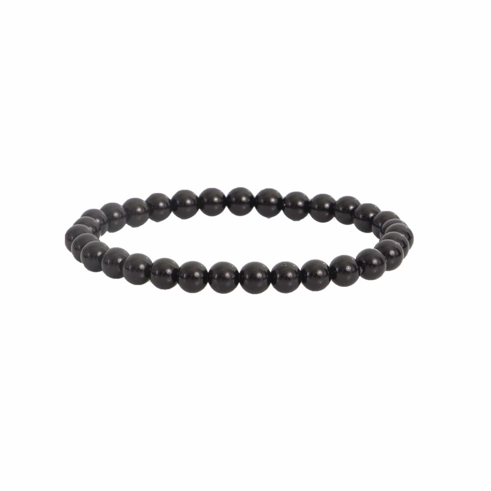 Bracelet obsidienne noire 6 mm