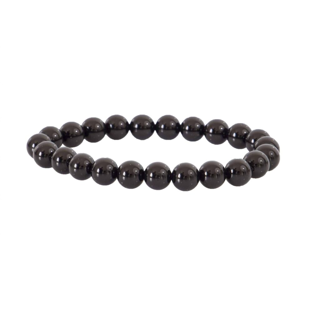 Bracelet obsidienne noire 8 mm