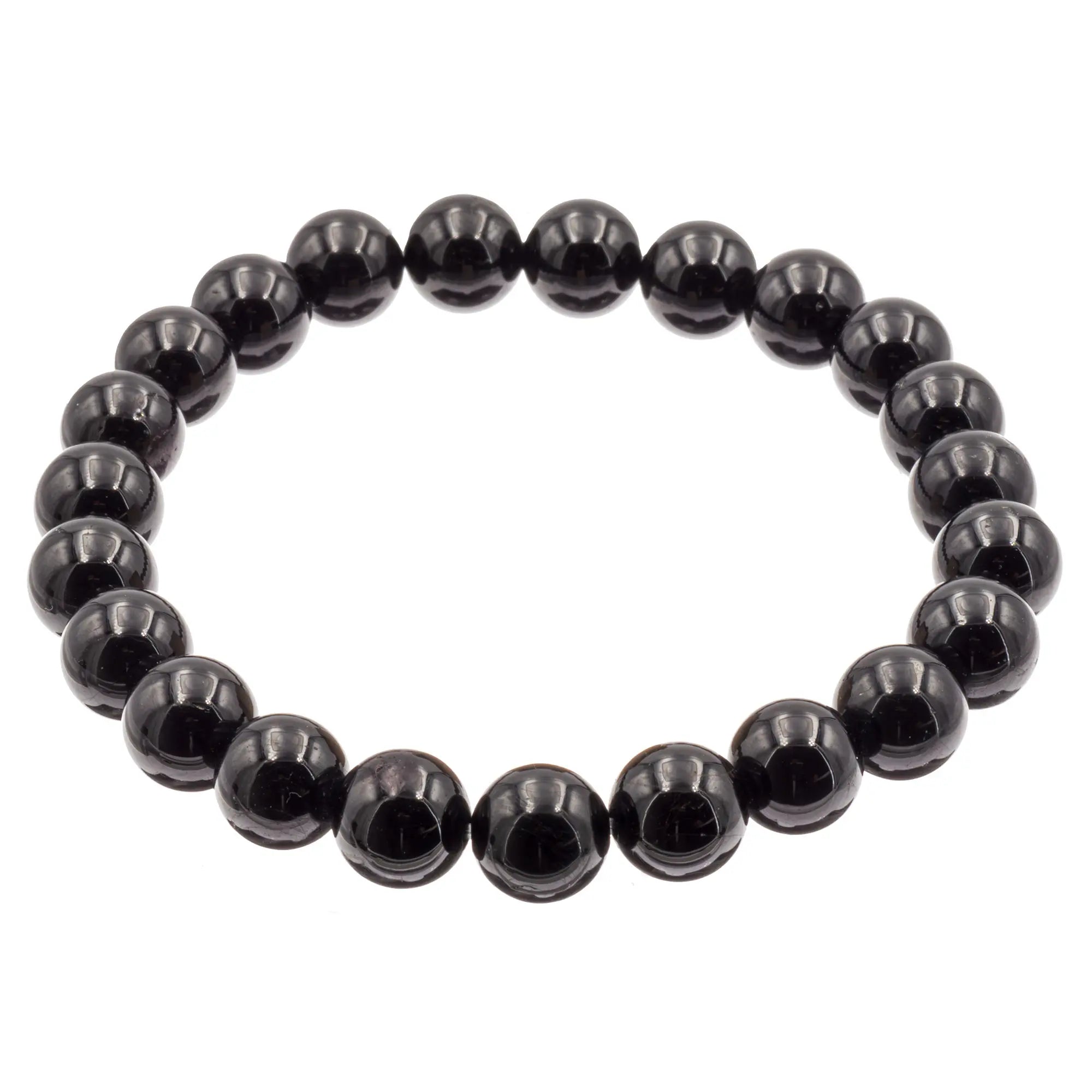 Bracelet en tourmaline noire 8 mm