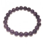 Bracelet Boule Améthyste - Pierre Naturelle - 8mm
